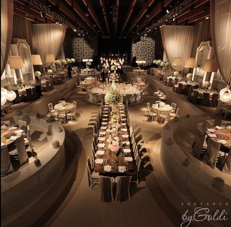 Luxury Event Space, Catering Buffet, Wedding Hall, Luxury Event, Wedding Decor Elegant, Wedding Table Settings, Wedding Idea, Event Center, Wedding Design