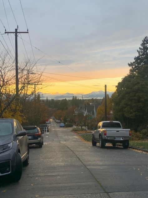 Seattle Suburbs Aesthetic, Seattle Summer Aesthetic, Seattle Apartment Aesthetic, Neighborhood Aesthetic, Seattle Aesthetic, Seattle Sunset, Seattle Apartment, Seattle Neighborhoods, Style Collage