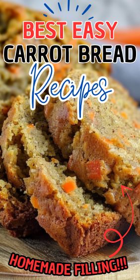 Best Easy Carrot Bread Recipe Mimi's Carrot Raisin Bread Recipe, Easy Carrot Bread Recipe, Carrot Quick Bread Recipes, Carrot Quick Bread, Carrot Loaf Bread, Carrot Bread Recipe Moist, Carrot Bread Healthy, Recipes Using Carrots, Pumpkin Carrot Bread