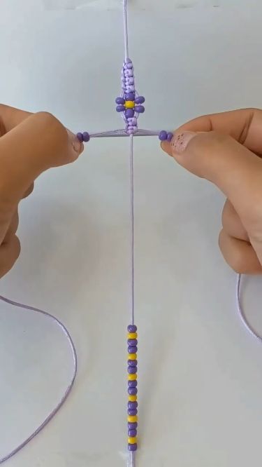 10 Easy Bracelet Patterns for Beginners Cute Bracelet Diy, Diy Braided Bracelets With Beads, String Bracelets With Beads, Diy Bracelets Tutorials Easy, How To Make A Bracelet With Beads, Braided Bracelets With Beads, How To Make Beaded Bracelets, Macrame Bracelets With Beads, How To Make Friendship Bracelets