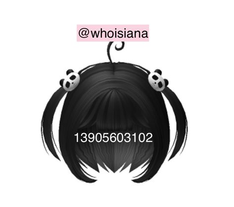 Roblox Items Codes, Black Pigtails, Roblox Hairs, Id Roblox, Roblox Items, Code Outfit, Roblox Brookhaven, Roblox Code, Baddie Outfits Ideas