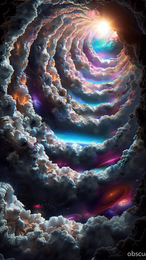 Dark Trippy Background, Trippy Visuals Visionary Art, Dark Rainbow Aesthetic, Cool Space Tattoos, Astral Art, Trippy Stuff, Sky Png, Space Tattoos, Galaxy Artwork