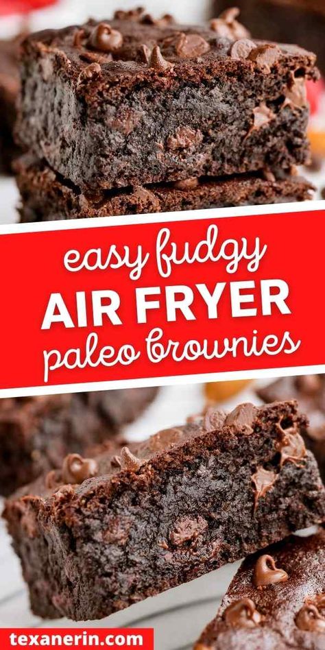 Keto Air Fryer Desserts, Airfry Healthy Dessert, Paleo Air Fryer Dessert, Baking Recipes For Air Fryer, Air Fryer Protein Bars, Keto Dessert Air Fryer, Paleo Air Fryer, Paleo Air Fryer Recipes, Air Fryer Recipes Brownies