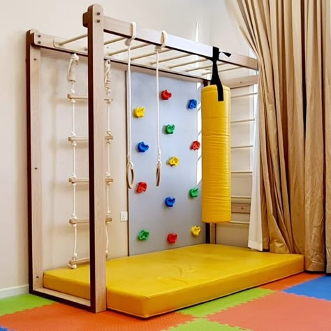 Kids Gym Room, Sensory Kids Room, Indoor Playroom, Gym Room At Home, Toddler Playroom, Kids Playroom Decor, Activity Room, Kids Rooms Diy, Kids Bedroom Inspiration