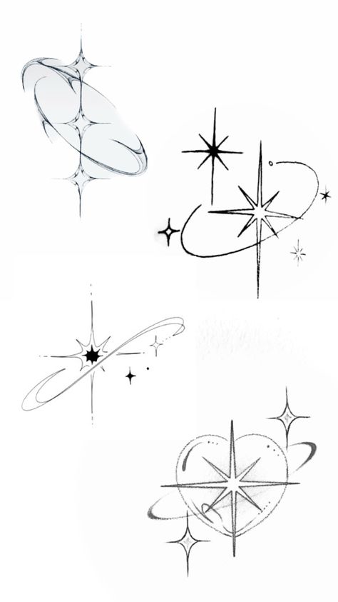 Star Crown Drawing, Star Cybersigilism, Small Earth Tattoo, Star Burst Tattoo, Star Drawings, Star Drawing, Tato Minimal, Cosmic Design, Small Girly Tattoos