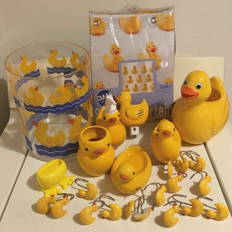 Rubber Duckie Bathroom, Duck Theme Bathroom, Duck Things To Buy, Rubber Duck Bathroom Ideas, Duck Themed Room, Rubber Duck Decor, Ducky Bathroom, Duck Items, Rubber Ducky Bathroom