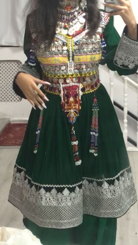 Afghan Dresses Aesthetic, Afghan Dress Aesthetic, Afghan Clothes Aesthetic, Afghani Culture Aesthetic, Black Afghan Dress, Pashto Dress, Afghanistan Dress, Cultural Clothes, Eid Look