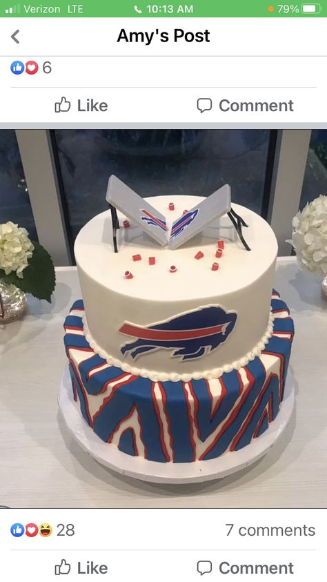 Buffalo Bills Centerpieces, Buffalo Bills Birthday Cake Ideas, Buffalo Bills Party Decorations, Buffalo Bills First Birthday, Buffalo Bills Themed Food, Buffalo Bills Themed Birthday Party, Buffalo Bills Desserts, Buffalo Bills Cupcakes, Buffalo Bills Party Ideas