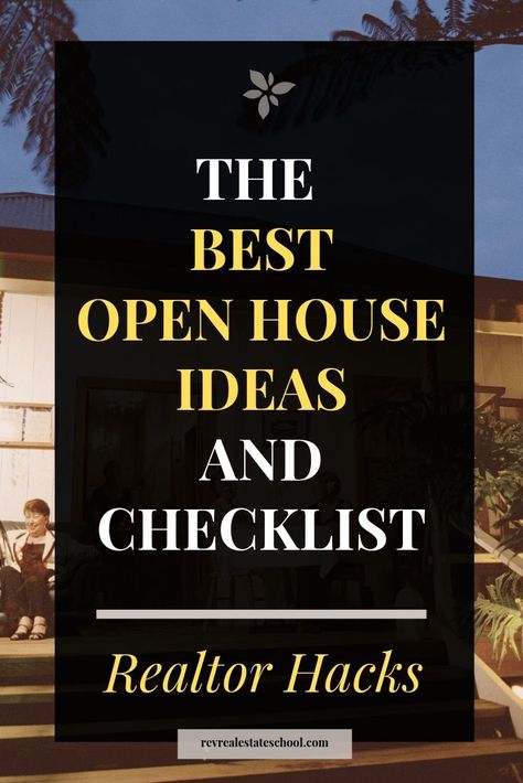 Open Houses Ideas, Tips On Real Estate, Open House Realtor Ideas, Realtor Must Haves, Luxury Open House Ideas, Real Estate Organization Ideas, Realtors Marketing Ideas, Open Houses Ideas For Realtors, Real Estate Agent Must Haves