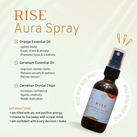 Spiritual Cleanse, Diy Room Spray, Aura Spray, Geranium Essential Oil, Clear Mind, Orange Essential Oil, Mind Body Spirit, Mental Clarity, Room Spray