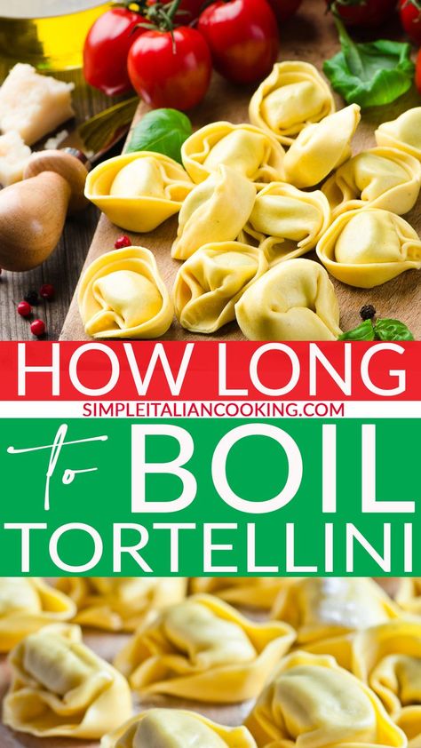 Tortelloni Recipes, Quick Italian Recipes, Noddle Recipes, Pasta Tortellini, Homemade Tortellini, Cheese Tortellini Recipes, Italian Appetizers Easy, Italian Cooking Recipes, Healthy Italian Recipes