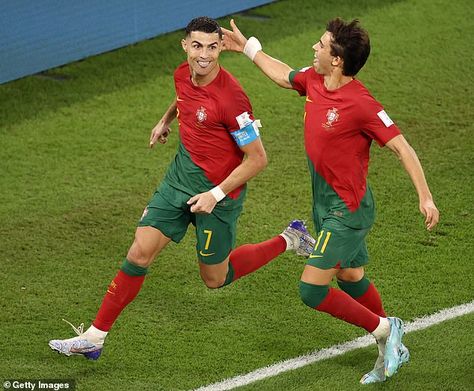 Cristiano Ronaldo shrugged off his Manchester United exit with a World Cup goal for Portugal Portugal Team, Portugal National Football Team, Portugal Soccer, Word Cup, Cristiano Ronaldo 7, Soccer Guys, National Football Teams, كريستيانو رونالدو, World Cup 2022