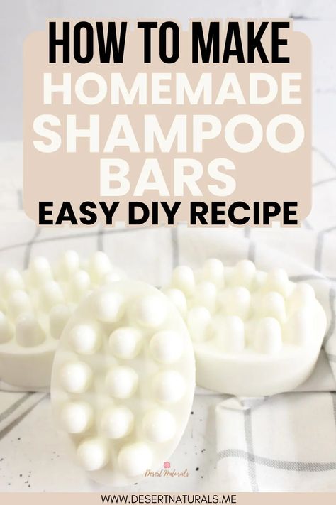 Our Easy DIY Shampoo Bar recipe is made with nourishing goat's milk melt and pour soap base and free from harsh lye. This recipe is gentle on your scalp and the planet. Follow our step-by-step tutorial to create your own homemade shampoo bars that leave your hair feeling clean, healthy, and beautiful. Add essential oils like rosemary for hair growth, or tea tree for dandruff and scalp. This homemade shampoo bar will become your favorite DIY Recipe for your bath and beauty routine. No Lye Shampoo Bar Recipe, Shampoo Bar Recipe For Black Hair, Goat Milk Shampoo Bar Recipe, Diy Shampoo Bars No Lye Easy Recipes, Diy Goat Milk Shampoo Bar, Cold Process Shampoo Bar Recipe, Melt And Pour Shampoo Bar, Diy Shampoo Bar Melt And Pour, Lye Soap Recipe