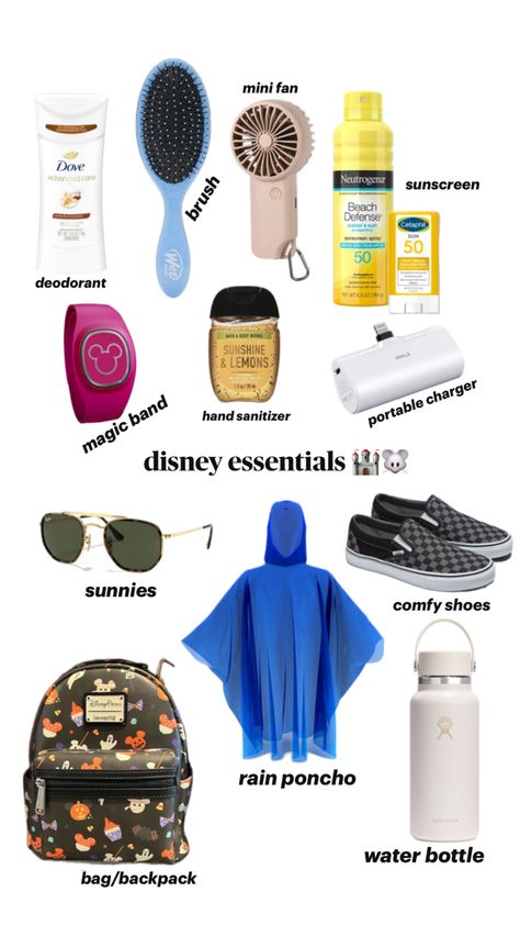 disney parks wdw disneyland guide aesthetic bag checklist what to bring vacation travel backpack family florida Guide Aesthetic, Disneyland Backpack, Disneyland Guide, Packing List For Disney, Disney Essentials, Aesthetic Bag, Bag Checklist, Backpack Essentials, Travel Bag Essentials