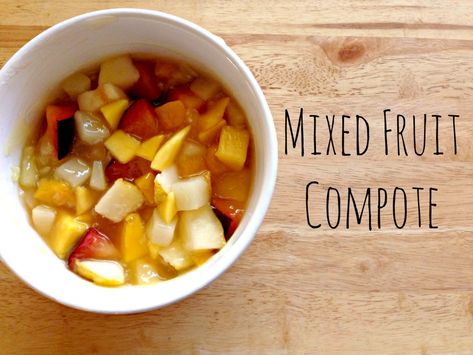 Mixed Fruit Compote Recipe, Mixed Fruit Compote, Fruit Compote Recipe, March Food, Holiday Challenge, Food Holidays, Compote Recipe, Fruit Compote, Frozen Fruits