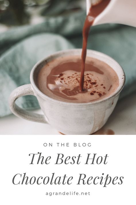 The Best Hot Chocolate Recipes: It’s not winter without hot chocolate! From your classic hot chocolate to yummy flavors to desserts make with hot chocolate, there are so many amazing recipes to try. Chocolate Tea Recipe, Gourmet Hot Chocolate Recipe, Best Hot Chocolate Recipes, Hot Chocolate Recipe Homemade, Gourmet Hot Chocolate, Classic Hot Chocolate, Best Hot Chocolate, Chocolate Recipes Homemade, Hot Chocolate Recipe