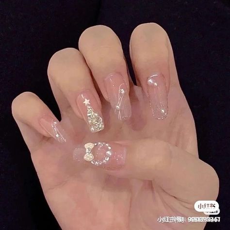 Fall Nail Designs 2022, Nail Noel, Asian Nails, Cute Acrylic Nail Designs, Blush Nails, Pretty Gel Nails, Christmas Nails Acrylic, Soft Nails, Ideas Nails