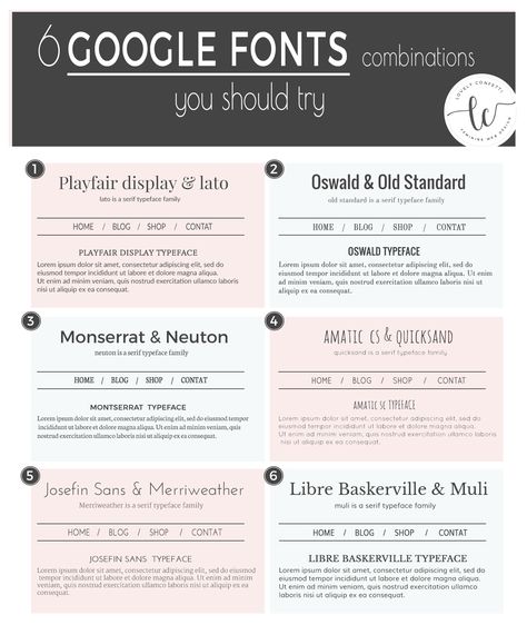 6 GOOGLE FONTS COMBINATIONS YOU SHOULD TRY Html Fonts, 3 Font Combinations, Best Google Fonts, Google Font Pairings, Font Guide, Font Pairings, Website Fonts, Handwritten Text, Business Fonts