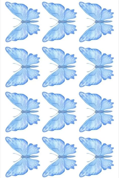 Blue Butterfly Printable, Stiker Printable, Butterfly Bouquet, Butterfly Art Painting, Photo Frame Wallpaper, Colored Pencil Artwork, Butterfly Printable, Framed Wallpaper, Bead Embroidery Patterns