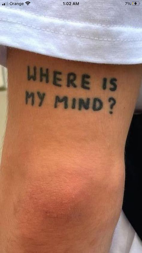 Simple Alternative Tattoos, Where Is My Mind Tattoo, Born Sick Tattoo, Deep Tattoos, 31 Tattoo, Aesthetic Tattoo Ideas, Stick Poke Tattoo, 20 Aesthetic, Funky Tattoos