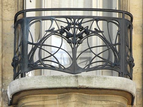 1000+ images about Style "Nouille" Art Nouveau on Pinterest ... Art Nouveau Arquitectura, Paris Balcony, Hector Guimard, Architecture Art Nouveau, Design Art Nouveau, Motif Art Deco, Academic Art, Art Nouveau Architecture, Lan Can