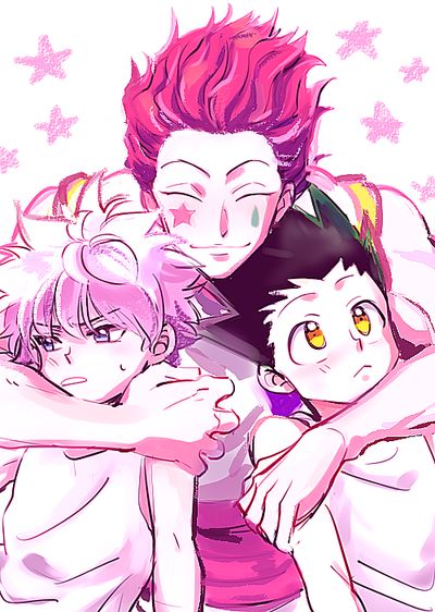 Killua, Hisoka and Gon! Gon my brother! Killua almost like a brother! And hisoka?.....is just hisoka Hunterxhunter Hisoka, Hunter Anime, Wallpapers Iphone, 영감을 주는 캐릭터, Fanarts Anime, الرسومات اللطيفة, An Anime, Hunter X Hunter, Tokyo Ghoul