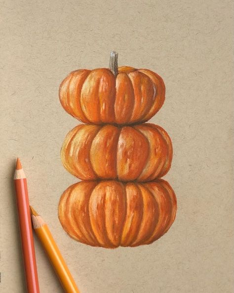 253 Likes, 4 Comments - Prismacolor (@prismacolor) on Instagram: “Happy (early) Thanksgiving! We can't wait to dig into a delicious pumpkin pie. What's your favorite…” Realistic Halloween Drawings, Realistic Drawings Of Food, Pumpkin Drawing Colored Pencil, Color Pencil Art Realistic Food, Pumkin Drawing Realistic, Prismacolor Drawing, Pencil Inspiration, Pumpkin Drawing, Fall Drawings