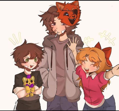 Fnaf Fanart Afton Family, Afton Kids Fanart, Afton Family Fanart, Afton Fanart, Afton Family, Animatronic Fnaf, Fnaf Movie, Fnaf 1, Fnaf Memes