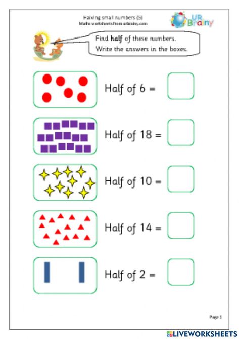 Doubles Worksheet, Math Doubles, Double Numbers, Numbers Worksheet, Math Interactive, Word Form, Fractions Worksheets, Number Words, Math Test