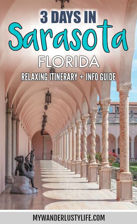 3 Days in Sarasota, Florida / What to do and where to stay, all the best things to do in Sarasota, a relaxing guide (but fun-filled), best beaches in the country #sarasota #florida #gulfcoast #beach #siestakey Florida Trips, Venice Florida, Gulf Coast Florida, City Breaks, Siesta Key, Sarasota Florida, Interesting Places, Sarasota Fl, Gulf Of Mexico