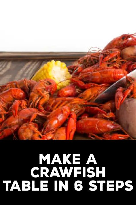 How to Make a Crawfish Table Crawfish Boil Party Ideas, Crawfish Table, Crawfish Traps, Crawfish Boil Party, Table Making, Tackle Shop, Backyard Cookout, Crawfish Boil, How Do You Clean