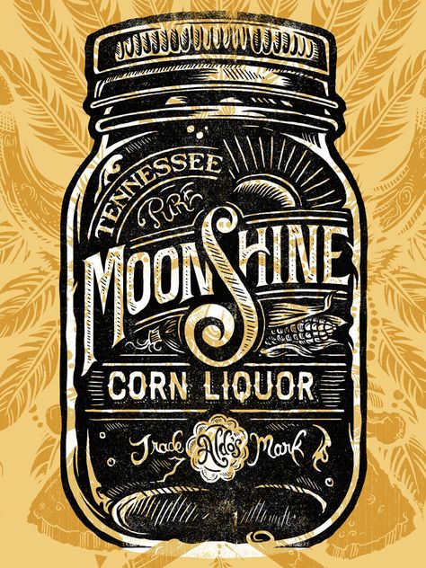 Derrick Castle 3 Typography, Inspiration Typographie, Moon Shine, Vintage Logos, Screen Print Poster, Vintage Typography, Mary Kate, Typography Letters, Typography Inspiration