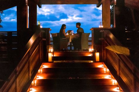 Treehouse Restaurant Proposal | Kevin + Melissa - Engaged on Maui | Proposal Photographer Maui, Hawaii Restaurant Proposal, Treehouse Restaurant, Fantasy League, Romantic Proposal, The Proposal, Private Chef, Ready To Pop, House Restaurant, Romantic Evening