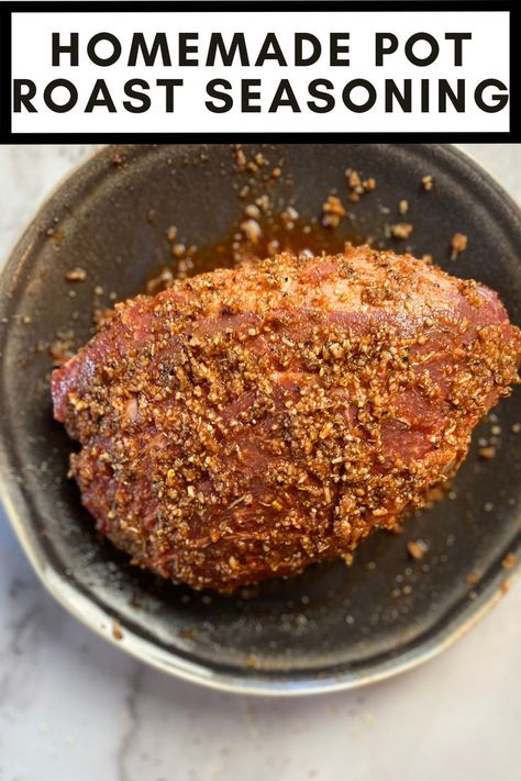 Homemade Pot Roast Seasoning Mix Potroast Slowcooker, Roast Seasoning, Pot Roast Seasoning, Cravings Recipes, Easy Pot Roast, Best Pot Roast, Chicken Wild Rice Soup, Sourdough Pancakes, Chicken And Wild Rice