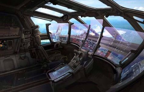 Spaceship Cockpit By Ryan Church Shield Aesthetic Marvel, Marvel Compound, Marvel Visuals, Avengers Headquarters, Marvel Shifting, Avengers Dr, Concept Art Landscape, Aesthetic Marvel, Mcu Dr