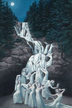 25 Mind-Twisting Optical Illusion Paintings By Rob Gonsalves | Bored Panda Robert Gonsalves, Rob Gonsalves, Image Illusion, Optical Illusion Paintings, Illusion Kunst, Illusion Paintings, Illusion Drawings, Canadian Painters, Magic Realism