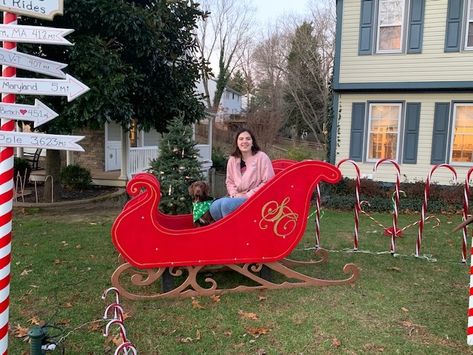 Diy Santa Sleigh Wood Outdoor Christmas, Diy Santa Sleigh Outdoor, Santa Sleigh Diy, Santa Sleigh Template, Diy Santa Sleigh, Wooden Sleigh Diy, Maslow Cnc, Creche Ideas, Whitewash Furniture