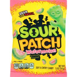 SOUR PATCH Watermelon Soft & Chewy Candy Sour Food, Good Candy, Fini Tubes, Cool Candy, Sour Patch Watermelon, Candy Salad, Popular Candy, Sweets Candy, Junk Food Snacks