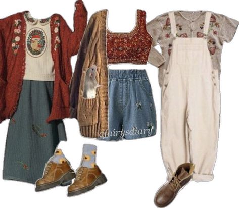 Over The Garden Wall Outfit Aesthetic, Artsy Aesthetic Clothes, Witch Film, Eclectic Outfit, Goblincore Fashion, Eclectic Outfits, 70s Inspired Outfits, Over The Garden Wall, Indie Outfits