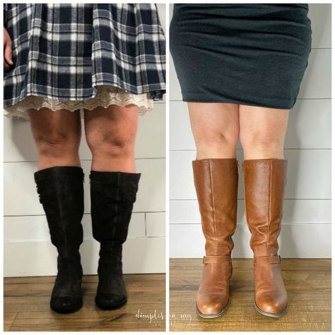 best boots for wide calves, plus size wide calf boots, boot mistakes wide calf girls make, plus size knee high boots Plus Size Knee High Boots, Boots For Wide Calves, Muscular Calves, Best Boots, High Hair, Old Boots, Full Figure Fashion, Wide Calf Boots, Wide Calf