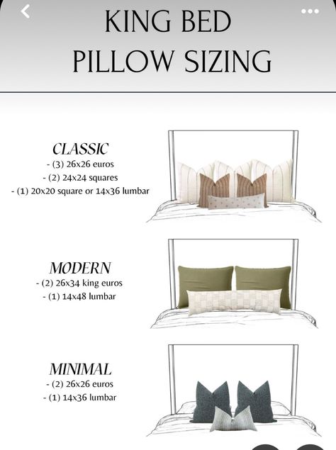 Pillow Design For King Bed, King Size Bed Throw Pillow Arrangement, Pillow Combos Bed, Minimalist King Bed Pillow Arrangement, Master Bed Pillow Arrangement, King Bed Throw Pillows, Throw Pillow Bed Arrangement, King Size Bed Pillow Arrangement, Stage Arrangements