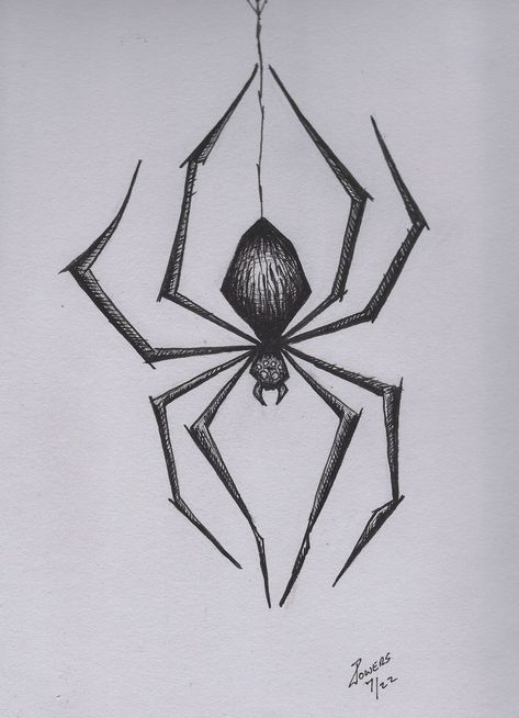 Spider Drawing, Spiderman Drawing, Spiderman Art Sketch, Creepy Drawings, Spider Art, Easy Doodle Art, Easy Drawings Sketches, Easy Doodles Drawings, Doodle Art Designs