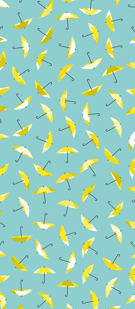 Repeating Pattern Design, Pattern Illustrations, Conversational Prints, Yellow Umbrella, Wall Paper Phone, Yellow Iphone, How I Met Your Mother, Yellow Pattern, Print Inspiration