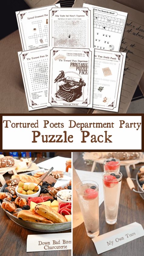 Free Printable The Tortured Poets Department Puzzle Games | The TipToe Fairy Key Lime Tartlets, Lime Tartlets, Swift Party, Free Slime, Chocolate Scones, Red Velvet Cake Mix, Taylor Swift Party, Tea Reading, Printable Puzzles