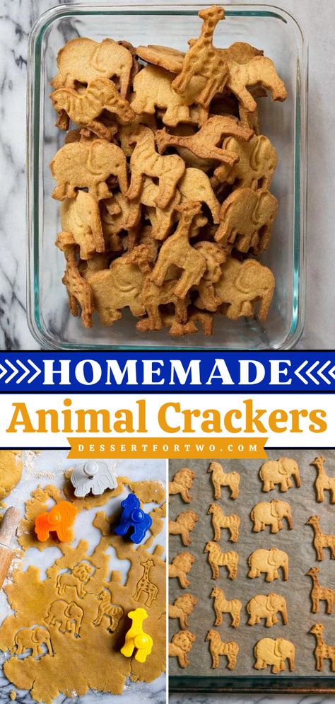 Don't miss out on these animal cracker cookies! Not only are they an easy-to-make snack, but they are also tasty and fun to eat. Put these homemade crackers on your baby food ideas and recipes for toddlers! Kids Snacks Healthy, Homemade Animal Crackers, After School Snacks For Kids, Kid Friendly Cookies, Healthy After School Snacks, School Snacks For Kids, Cookies Healthy, Snacks Easy, Diy Snacks