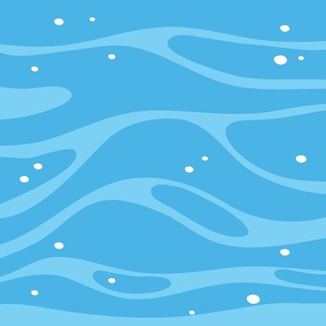 Free vector blue water surface template ... | Free Vector #Freepik #freevector #water-cartoon #ocean #ocean-background #water-drawing Water Background Drawing, Waves Cartoon, Circus Background, Ocean Drawing, Giant Waves, Ocean Backgrounds, Water Background, Water Drawing, Waves Background