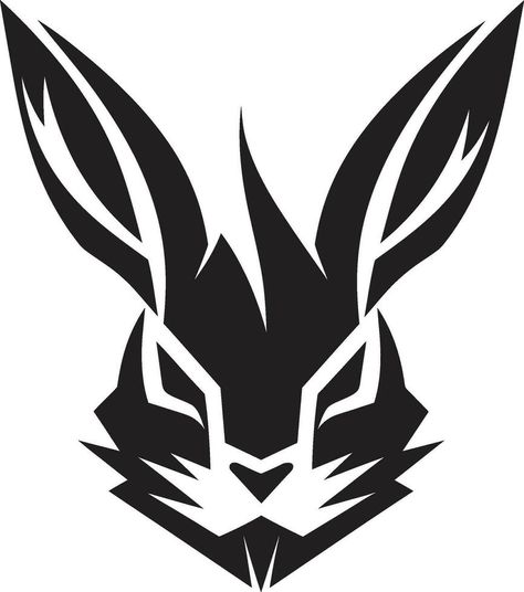 Rabbit Vectors A Path to Digital Storytelling Designing Rabbit Logos with Vector Precision Rabbit Design Illustration, Rabbitohs Logo, Bad Rabbit Logo, Rabbit Graphic Design, Rabbit Logo Design, Rabbit Symbol, Paw Illustration, Logo Rabbit, Cartoon Logo Design