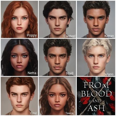 Millicent From Blood And Ash, Hawke And Poppy Fanart, The Joining From Blood And Ash Fanart, Poppy And Castiel Fanart, Poppy Y Casteel, Blood And Ash Characters, Delano From Blood And Ash, Casteel And Poppy Fanart, Reaver From Blood And Ash