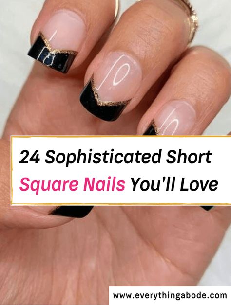 French Tip Short Square Nails, Ombre French Tip, French Tip Short, Sqaure Nails, Short Square Nail, Square Gel Nails, Short French Nails, Chic Manicure, Nail Tip Designs