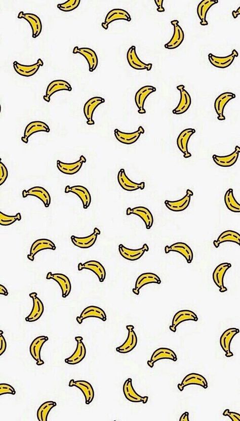 Imagen de banana, wallpaper, and background                                                                                                                                                                                 Más Banana Wallpaper, Fruit Wallpaper, Food Wallpaper, Inspirational Wallpapers, Cute Patterns Wallpaper, Kawaii Wallpaper, Cute Backgrounds, Cute Wallpaper Backgrounds, Screen Wallpaper